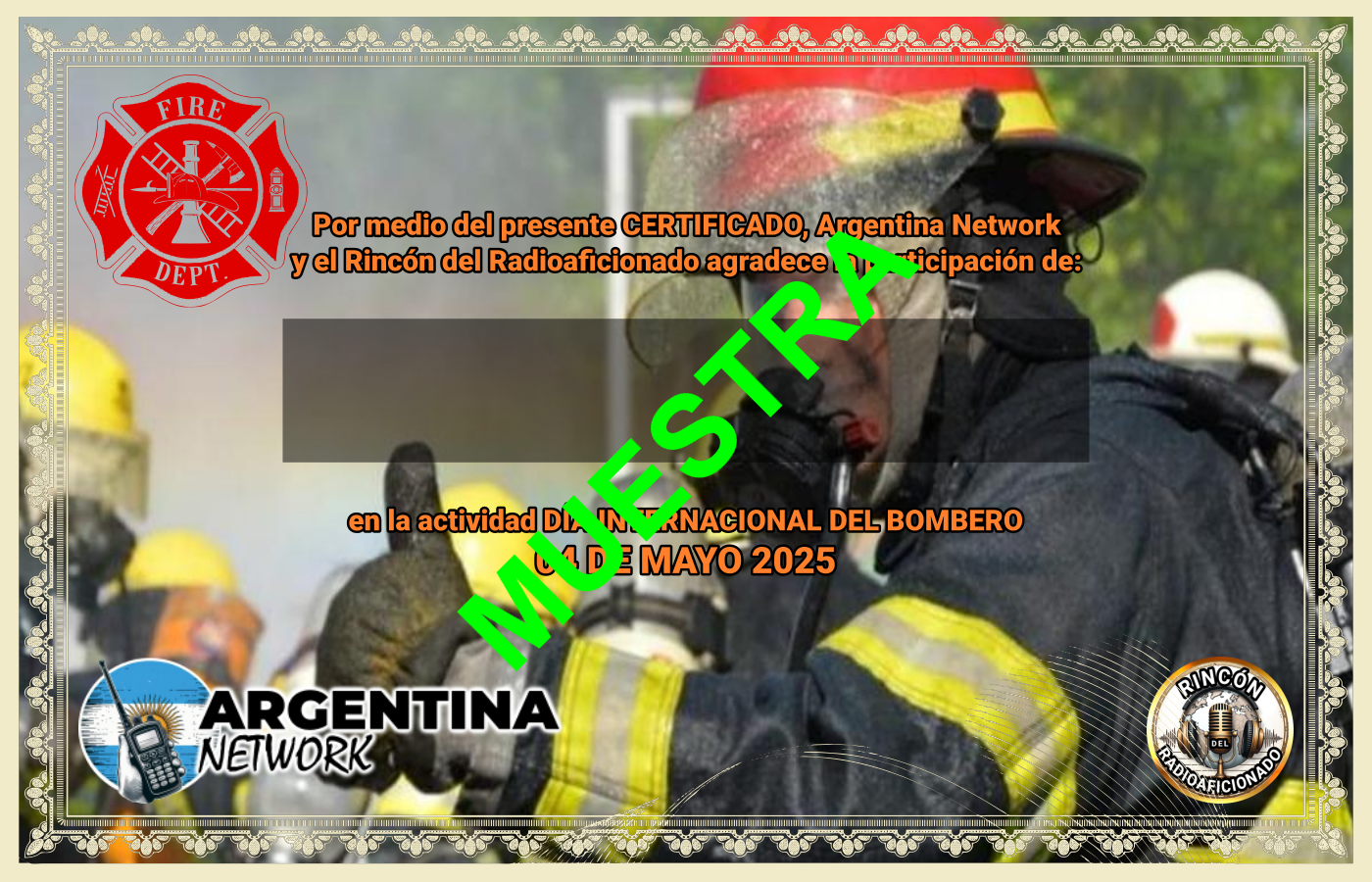 Actividad DÍA INTERNACIONAL DEL BOMBERO  (edición 2025)