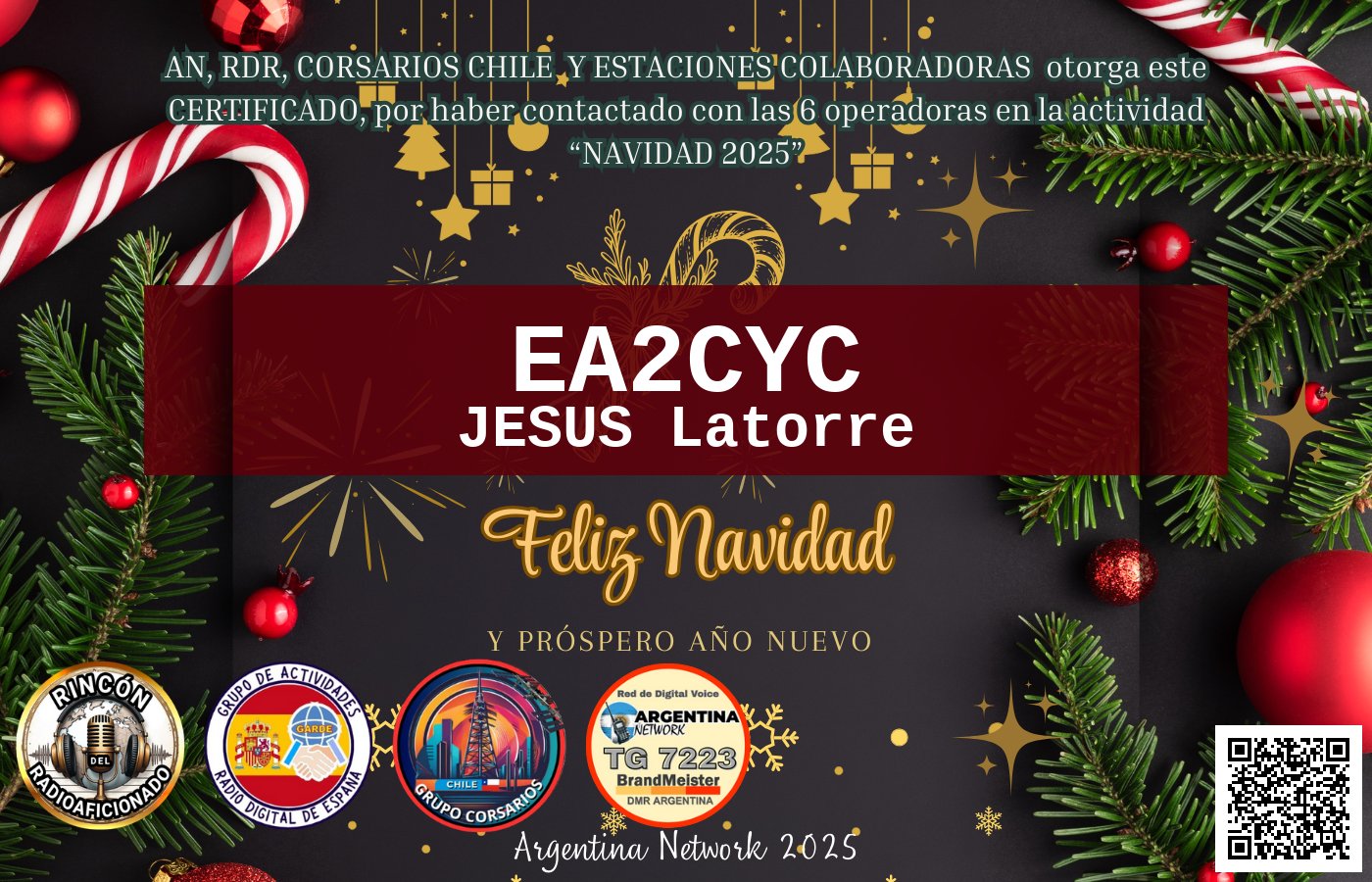 Certificado CERTIFICADO "NAVIDAD 2025"
