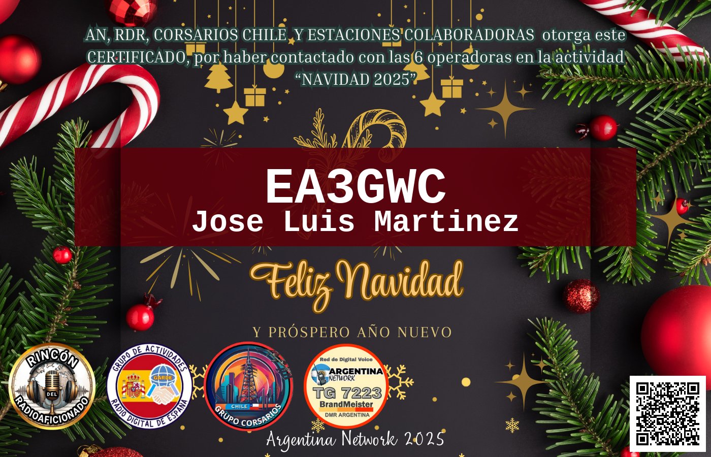 Certificado CERTIFICADO "NAVIDAD 2025"