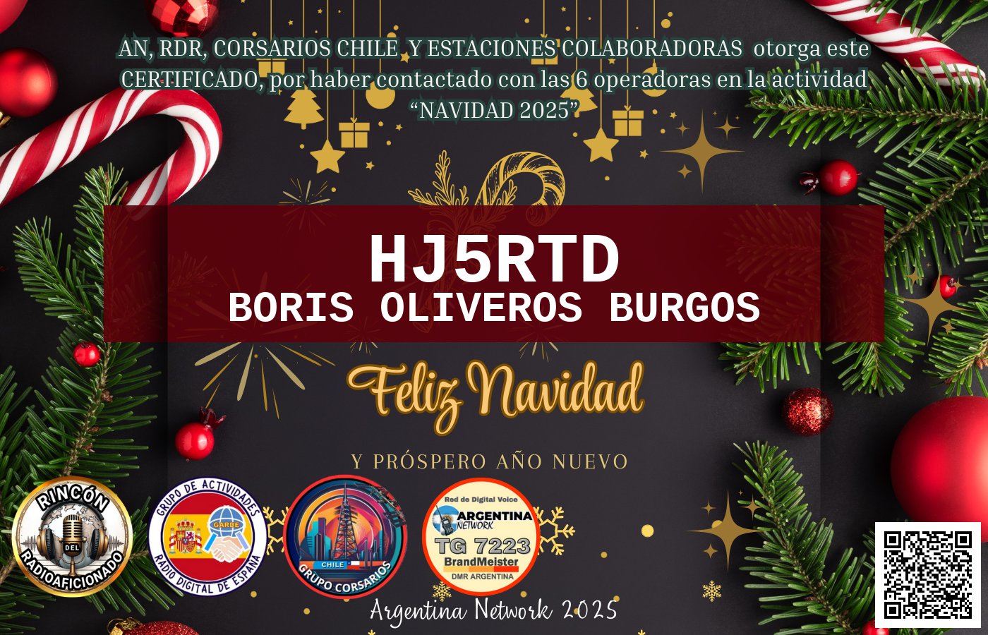 Certificado CERTIFICADO "NAVIDAD 2025"