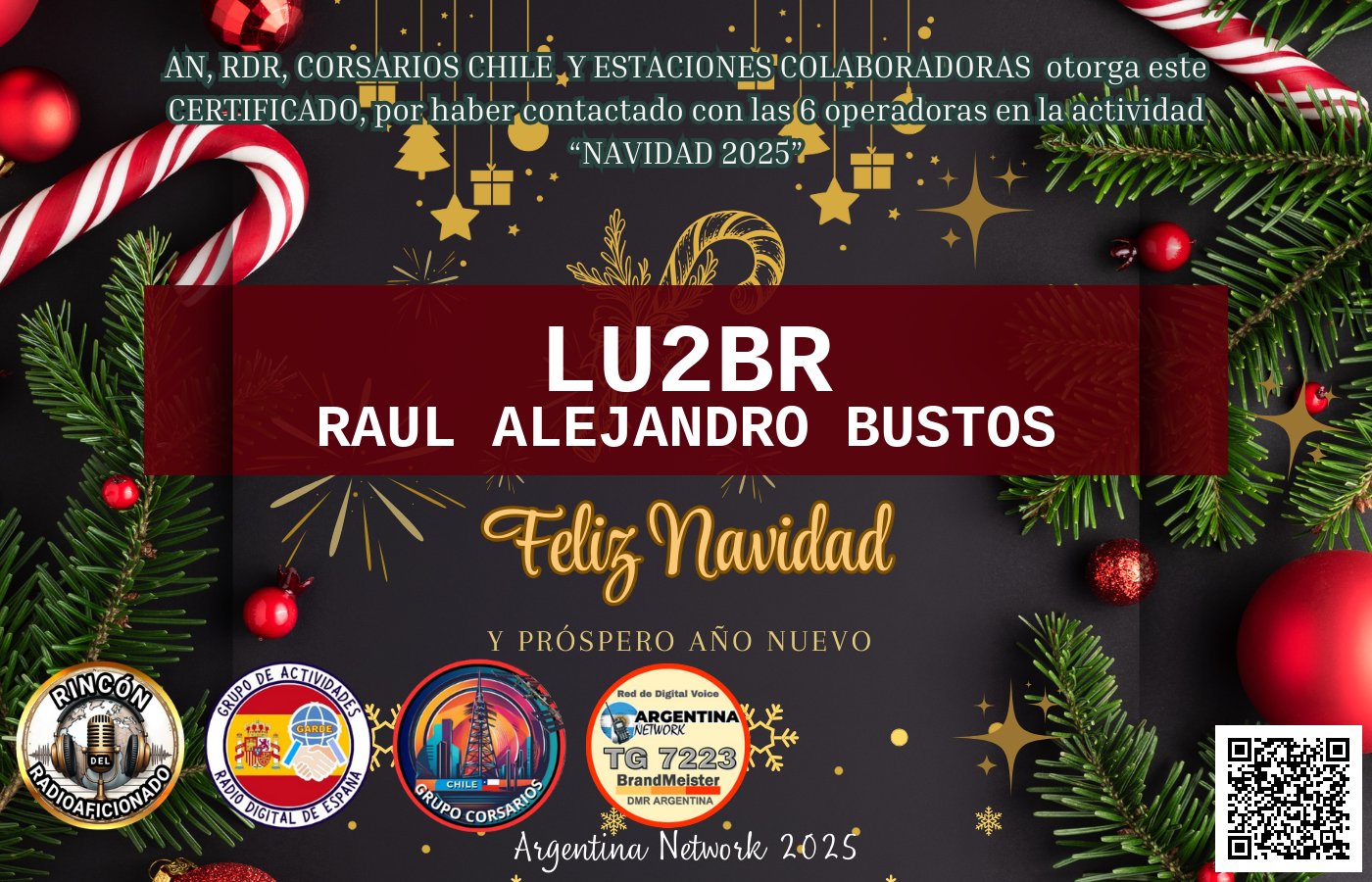 Certificado CERTIFICADO "NAVIDAD 2025"