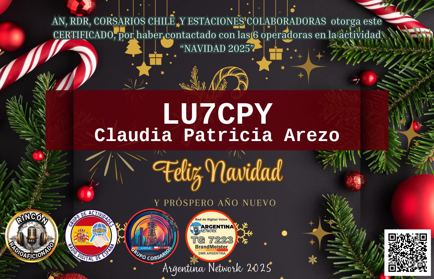 Certificado CERTIFICADO "NAVIDAD 2025"