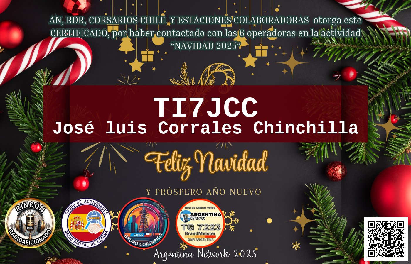 Certificado CERTIFICADO "NAVIDAD 2025"