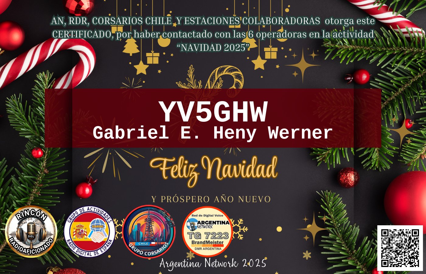 Certificado CERTIFICADO "NAVIDAD 2025"