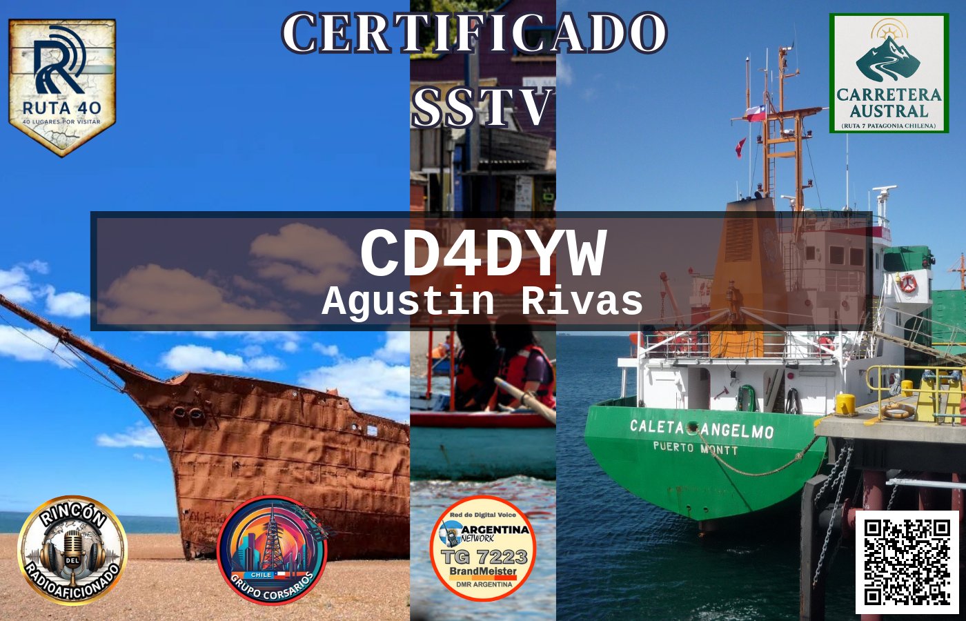 Certificado CERTIFICADO ESPECIAL Slow ScanTV SSTV