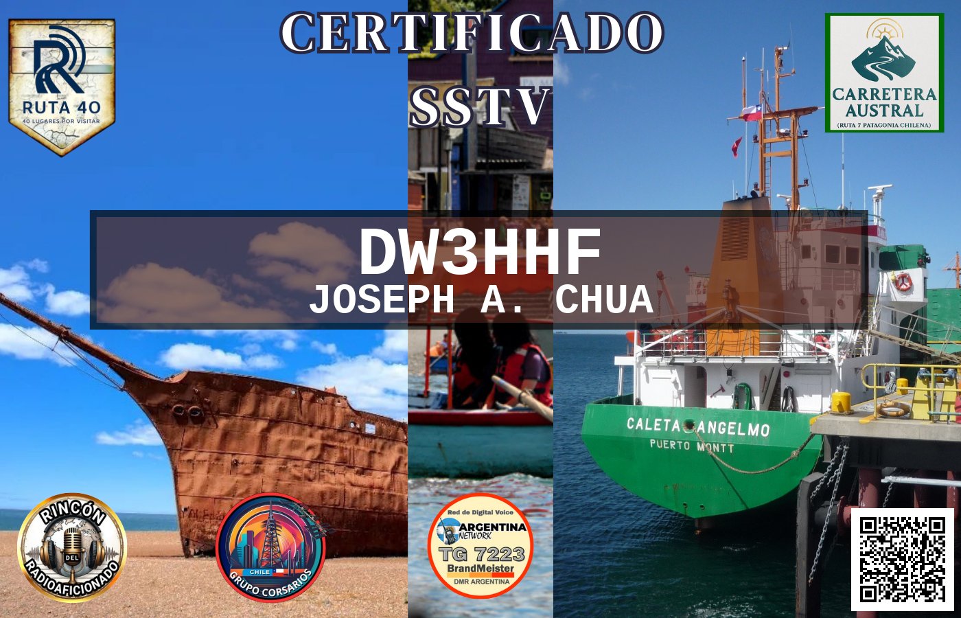 Certificado CERTIFICADO ESPECIAL Slow ScanTV SSTV