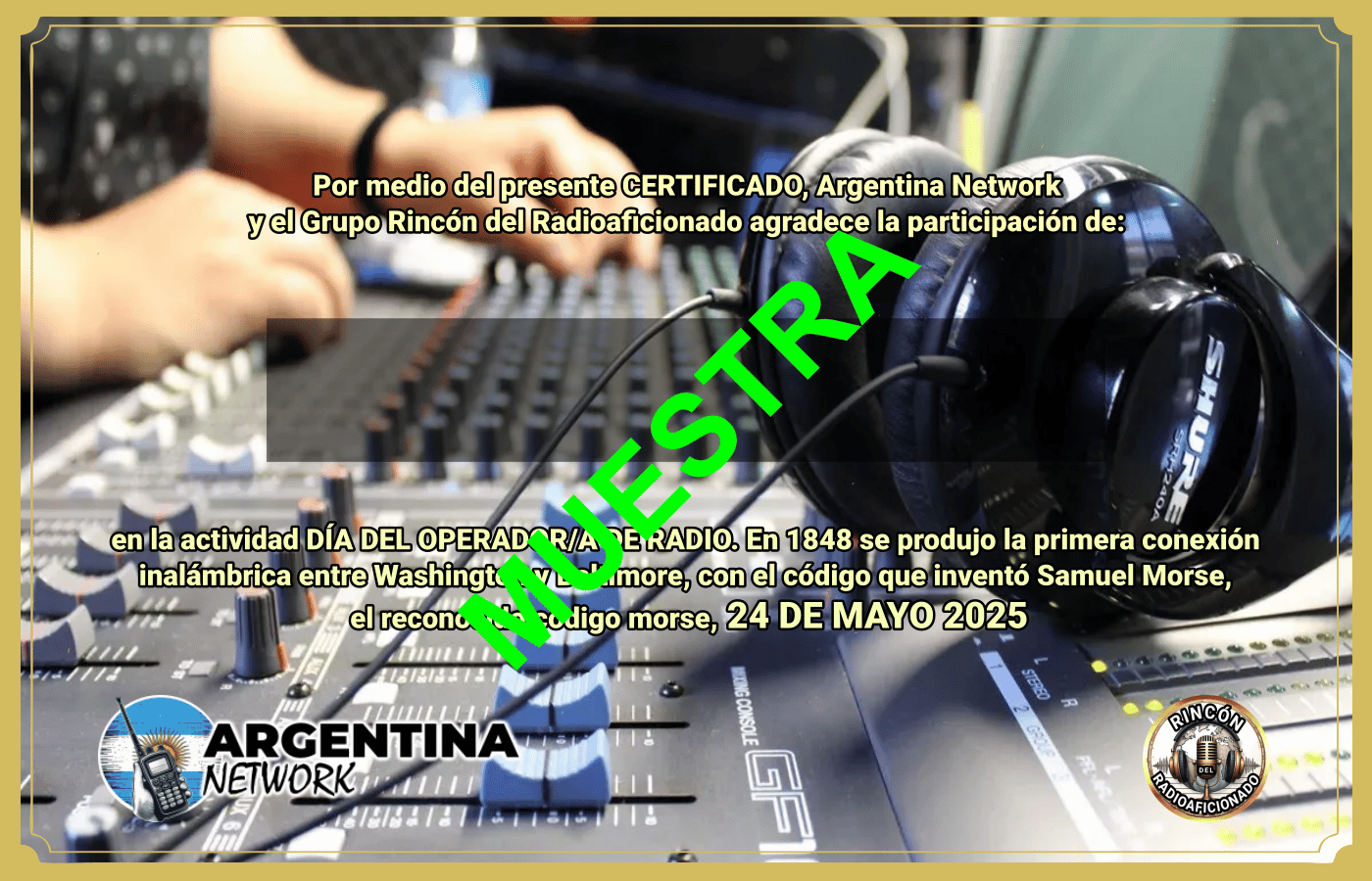 Actividad DÍA MUNDIAL DEL OPERADOR DE RADIO  (Edición 2025)