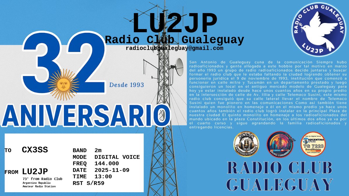 QSL CX3SS