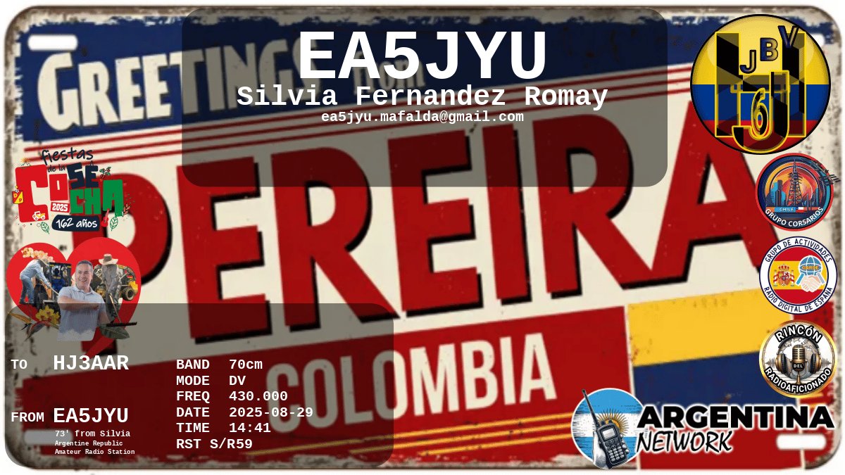 QSL HJ3AAR