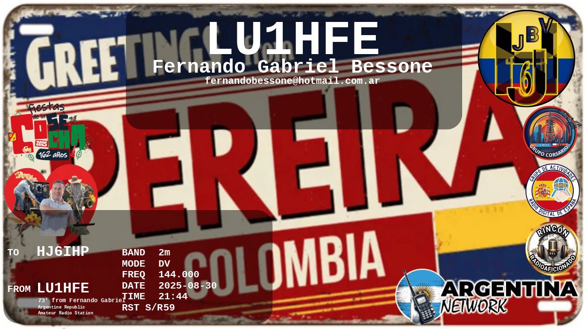 QSL HJ6IHP