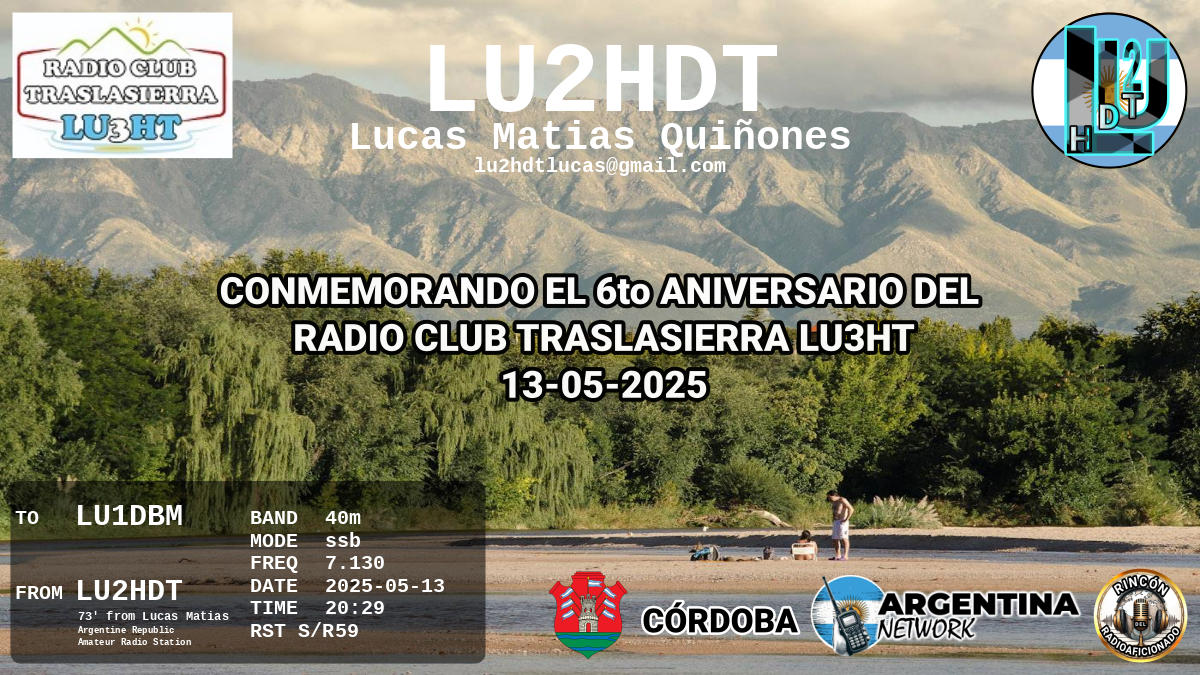 QSL LU1DBM