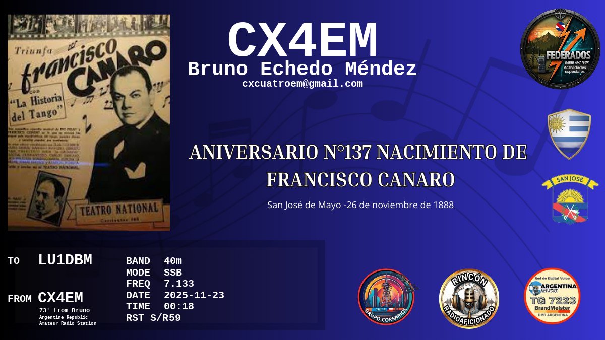 QSL LU1DBM