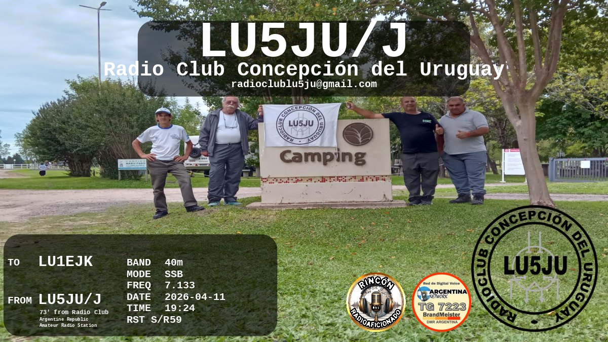 QSL LU1EJK