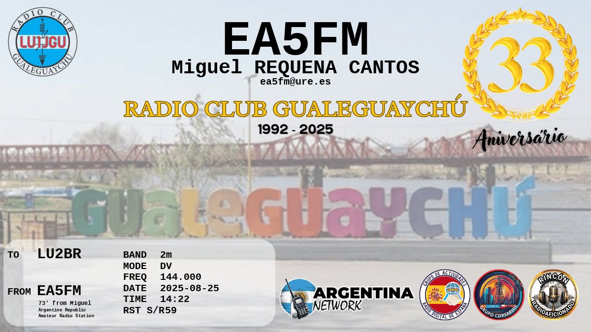 QSL LU2BR