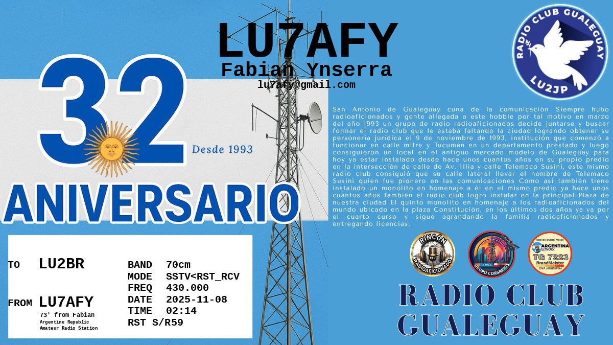 QSL LU2BR