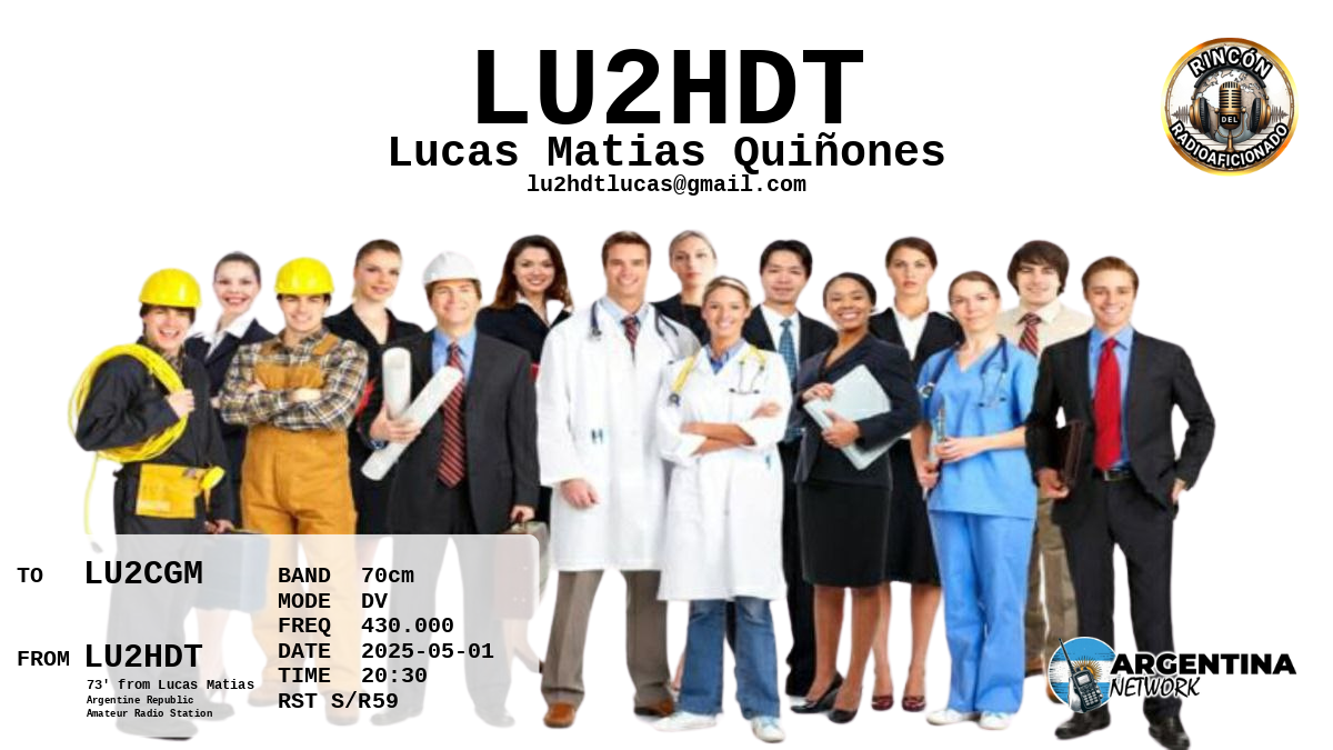 QSL LU2CGM