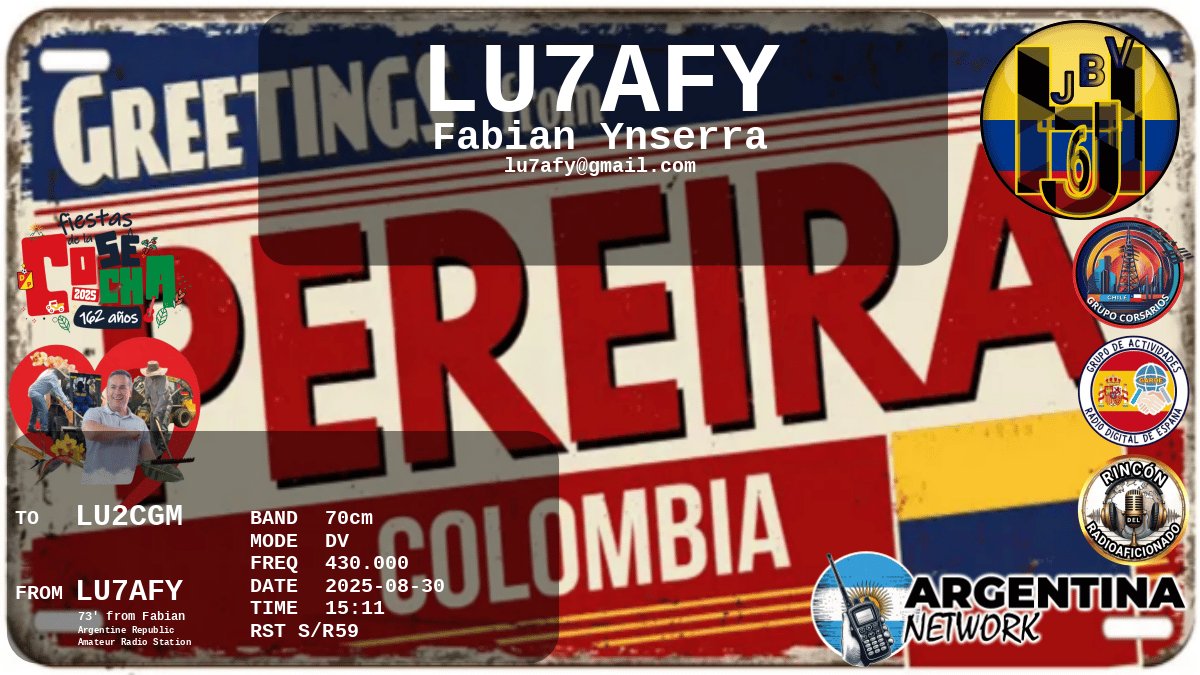 QSL LU2CGM