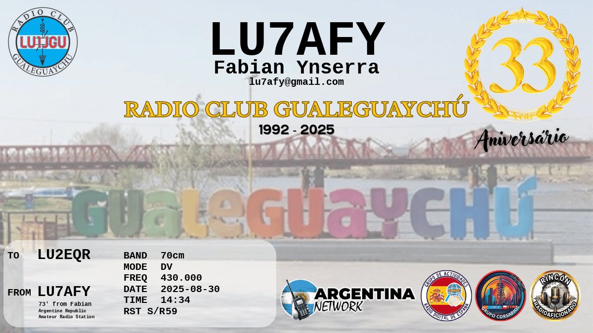 QSL LU2EQR