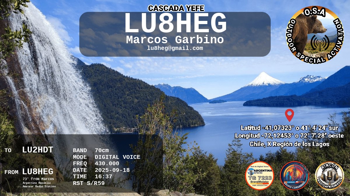QSL LU2HDT