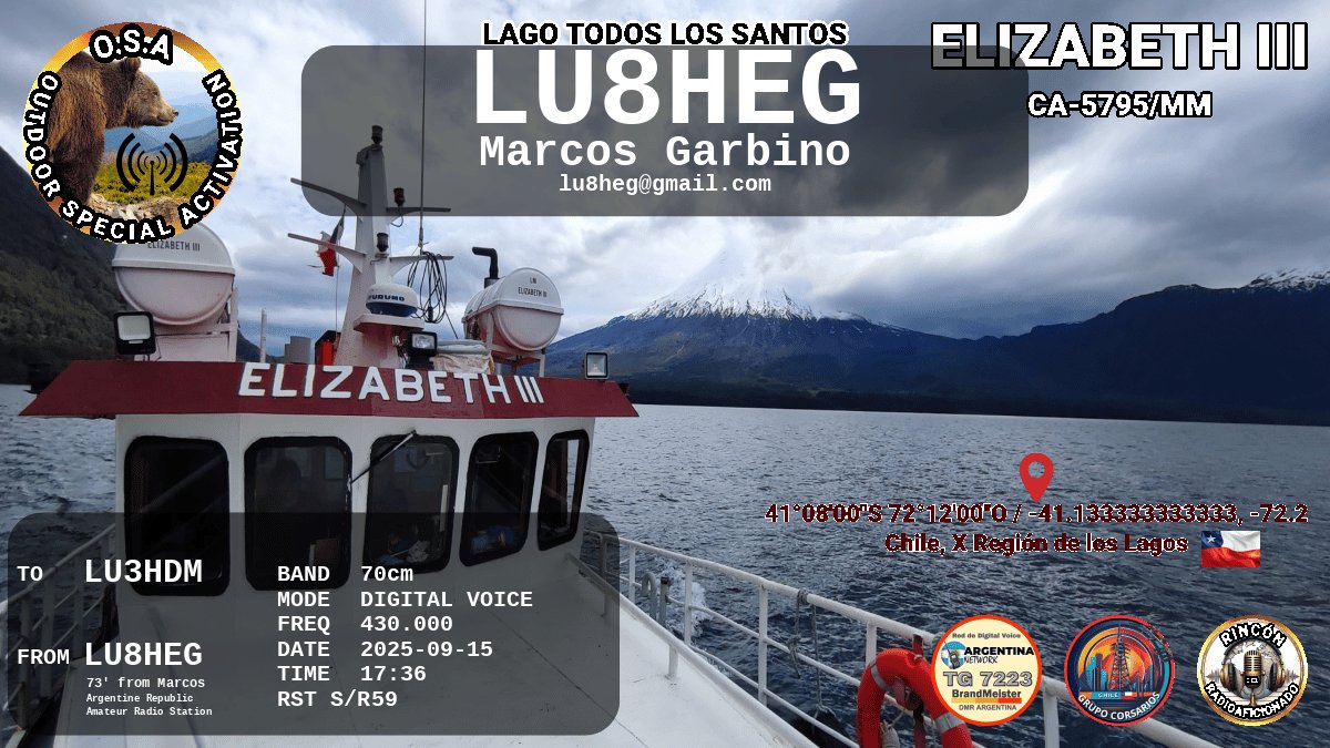 QSL LU3HDM