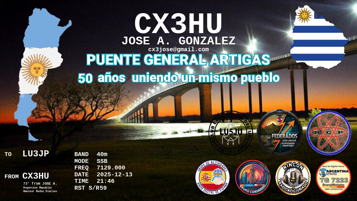 QSL LU3JP