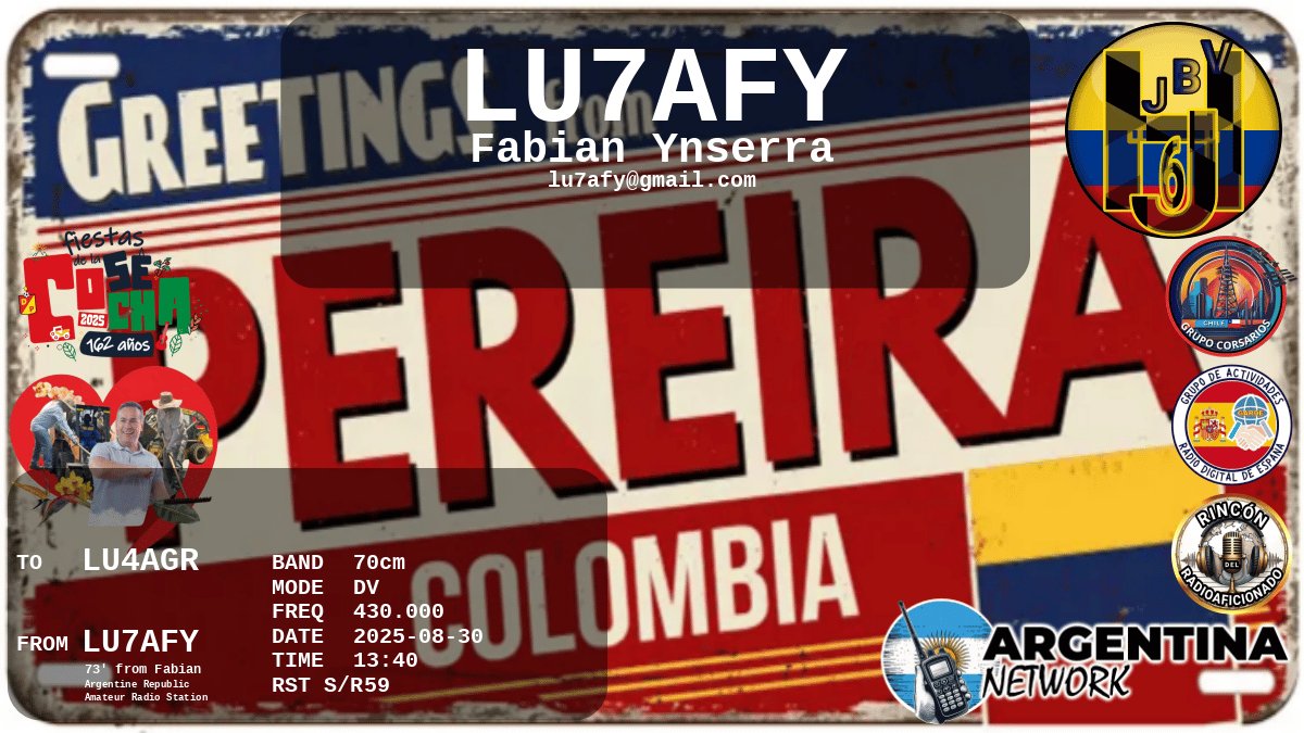 QSL LU4AGR