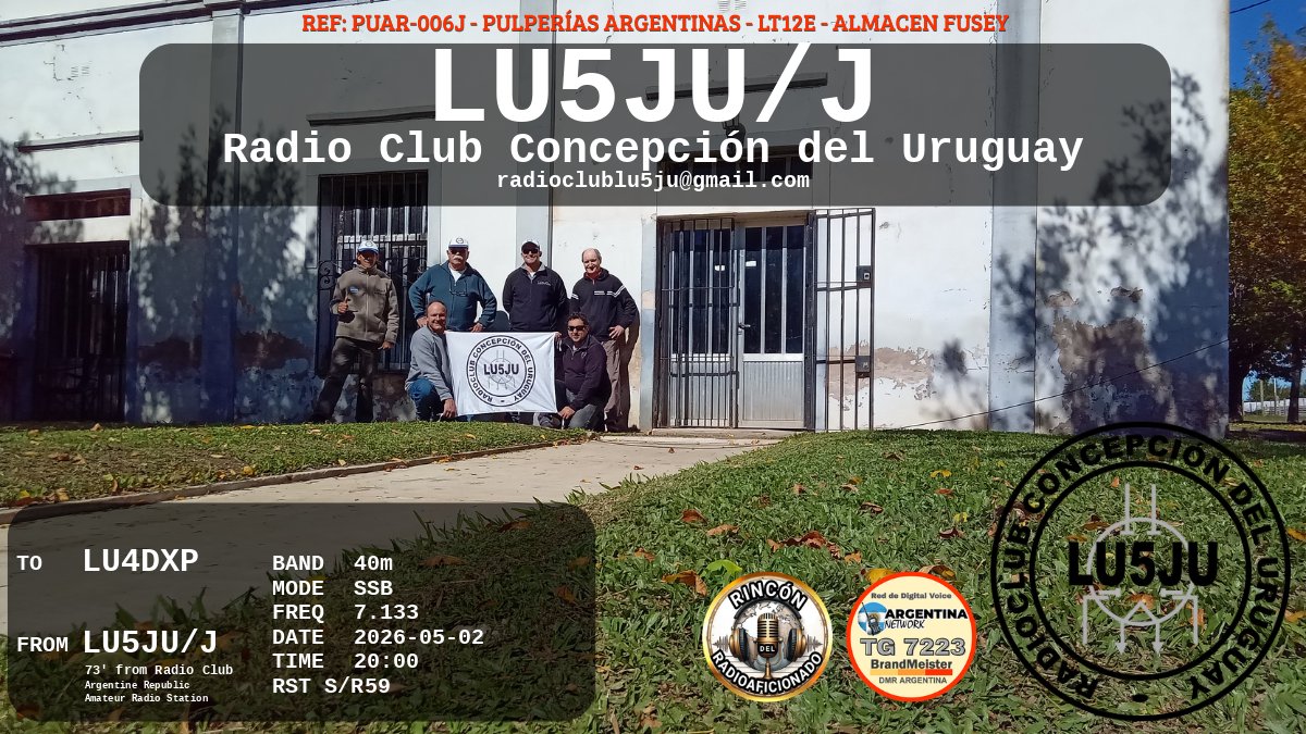 QSL LU4DXP