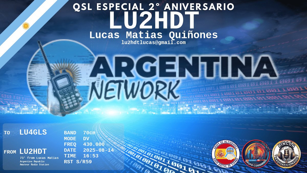 QSL LU4GLS