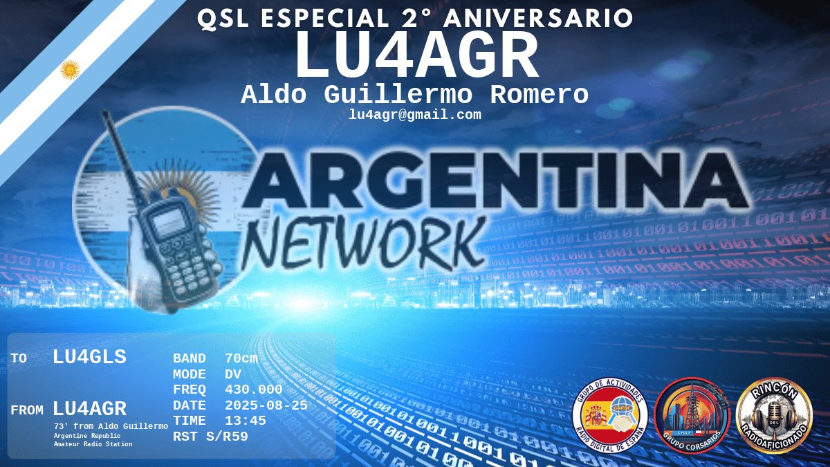 QSL LU4GLS