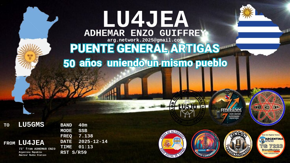 QSL LU5GMS