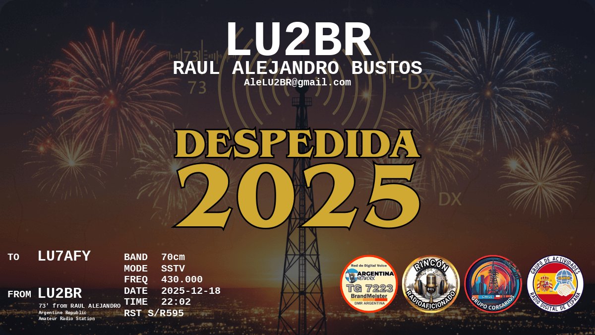QSL LU7AFY