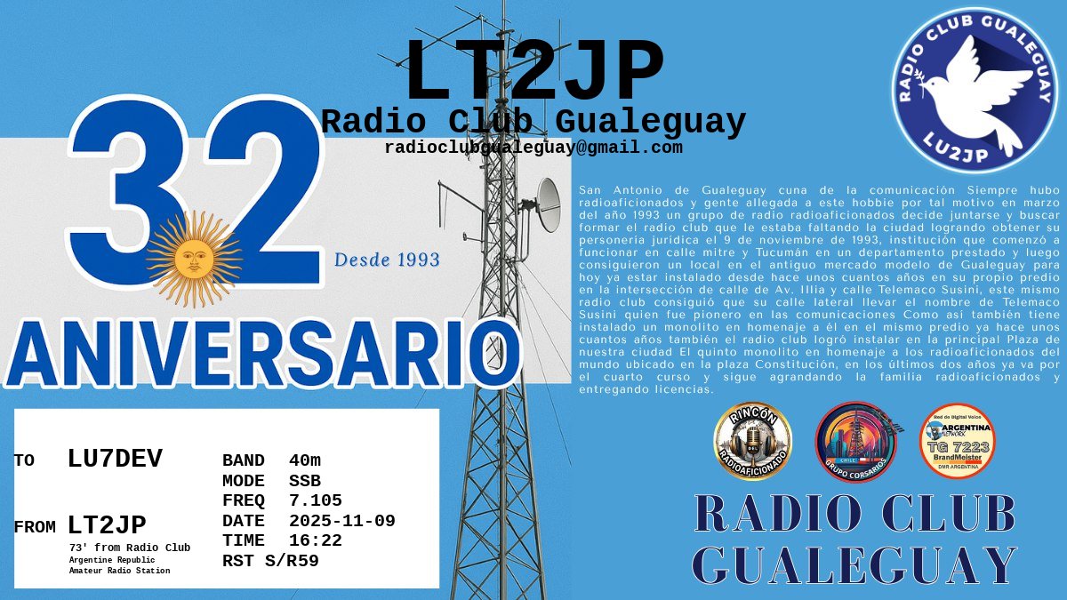 QSL LU7DEV