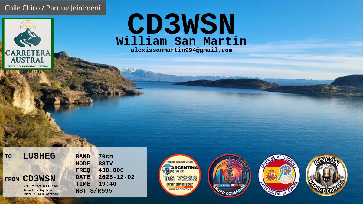 QSL LU8HEG