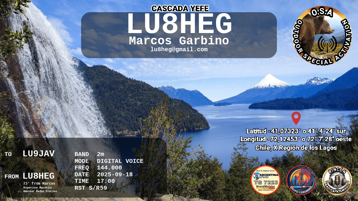 QSL LU9JAV