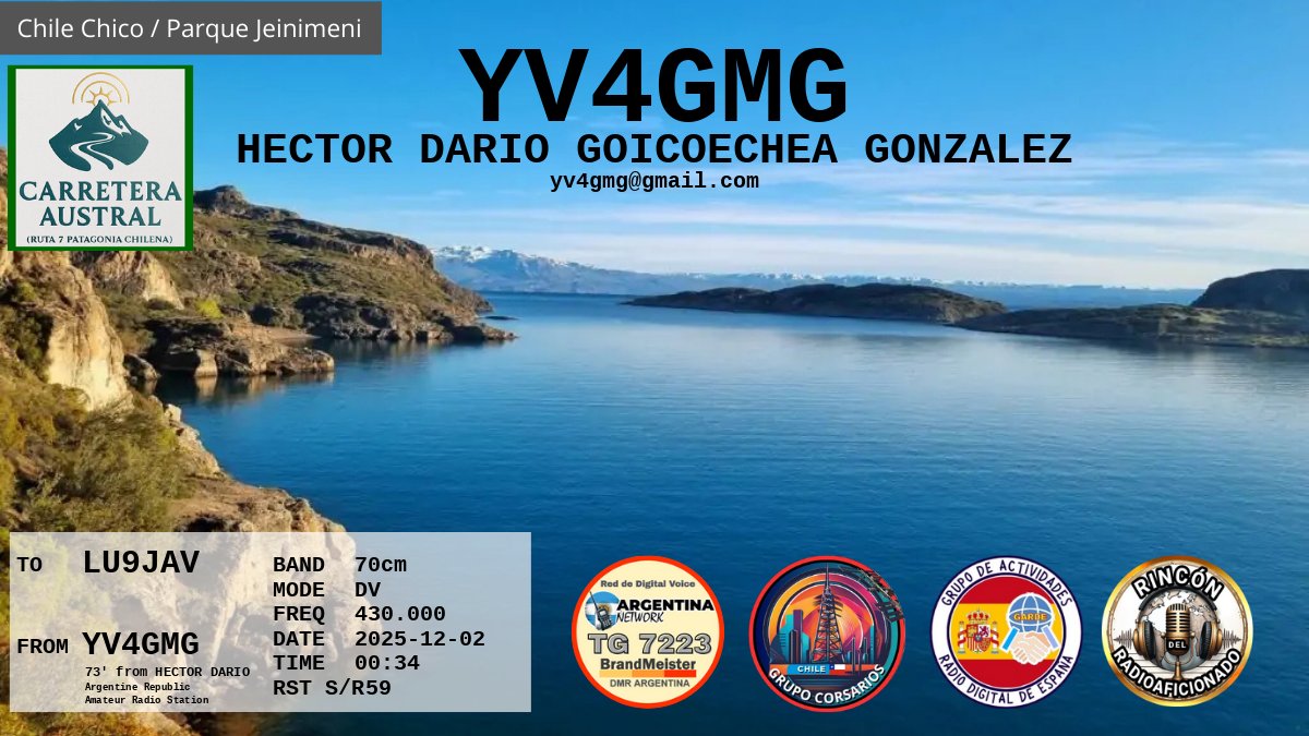 QSL LU9JAV