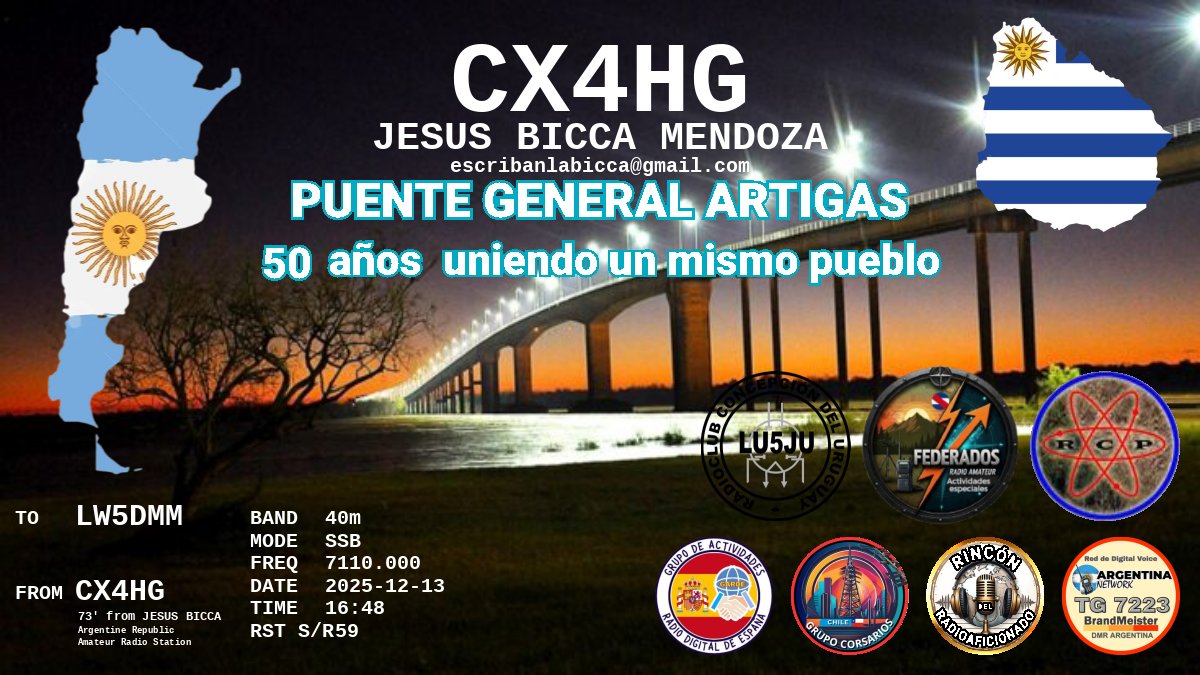 QSL LW5DMM