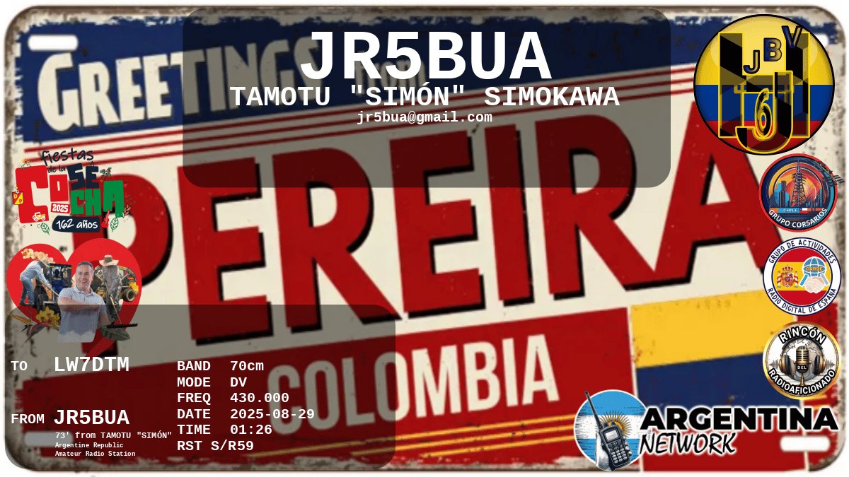 QSL LW7DTM