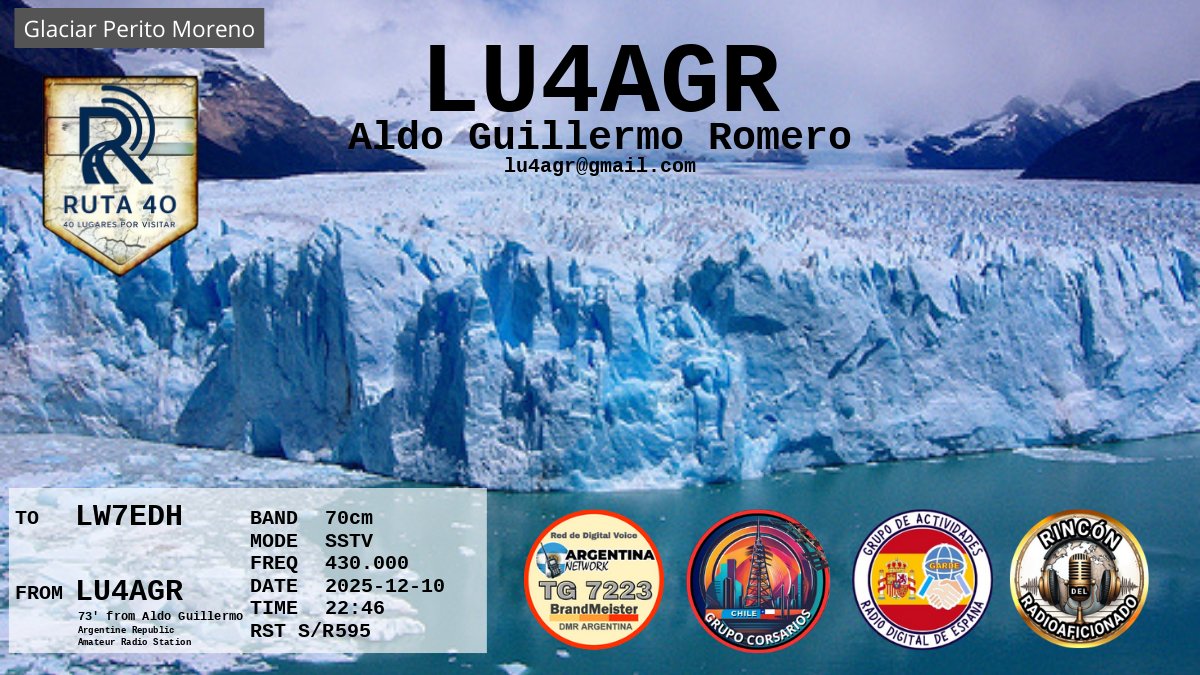 QSL LW7EDH