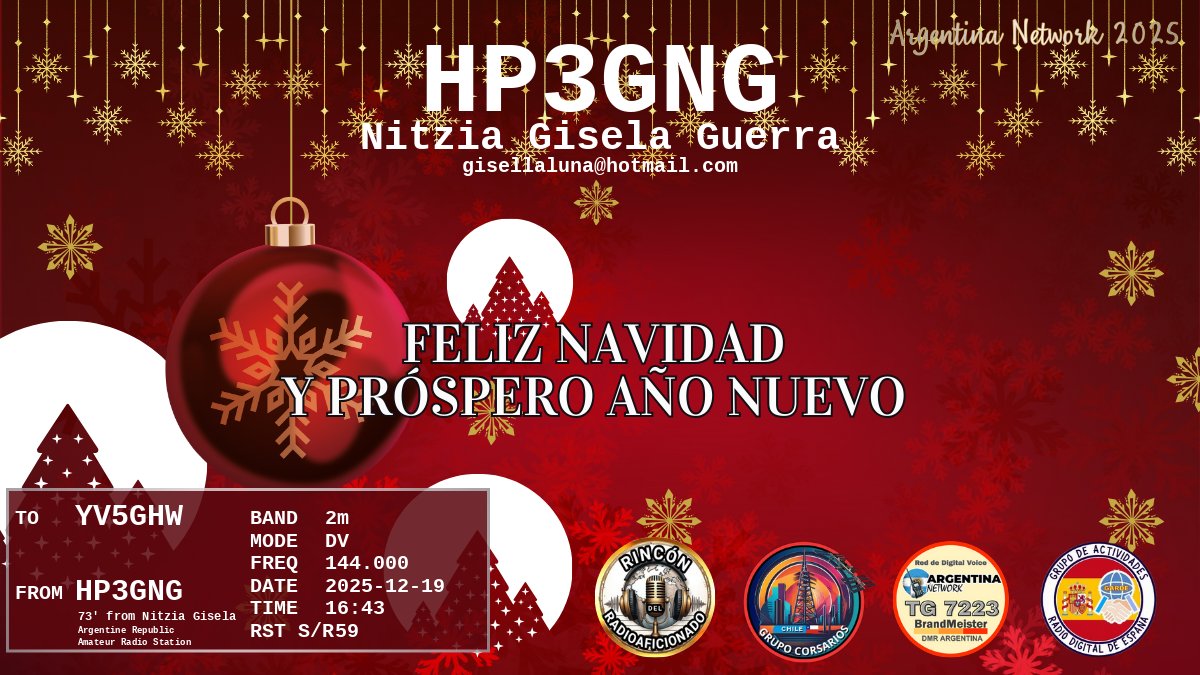 QSL YV5GHW